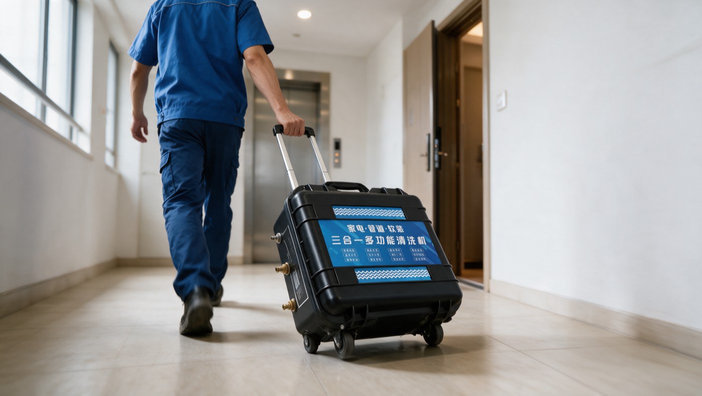 师傅拉着 TB301 上门服务